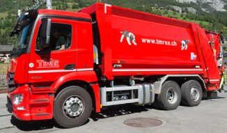 Camion de gestion des déchets